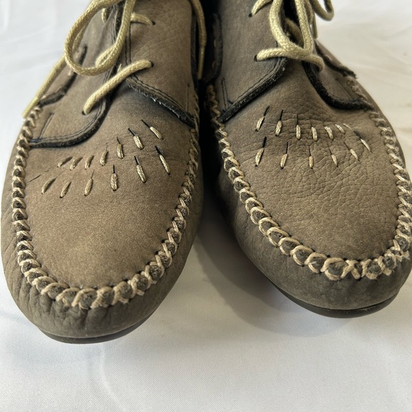 Hush puppies Vintage Leather Moccasins With Aztec Inspired Lining 8.5 - Picture 6 of 9